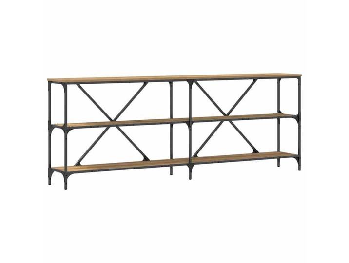 JILL'S - Console Meuble - charge 20 kg - Table console - VIDAXL - avec étagère chêne artisanal 200x30x75cm OCT66498516