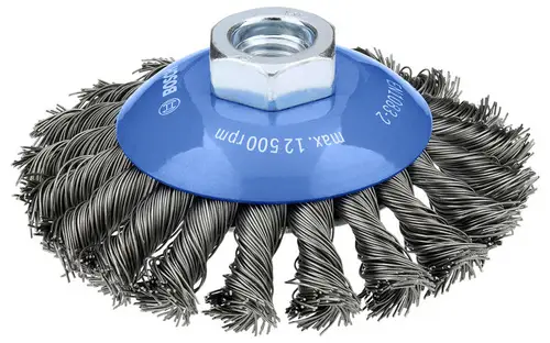 Bosch Accessories Metal heavy Kegelbürste, 100 x 0,5 mm, M14, gezopft 2608620766 2608620766 1St.