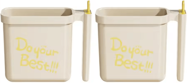 Inspire Curations Instant Noodle Bowl With Built In Fork Reusable Heat Resistant Food Container whitex2pcs
