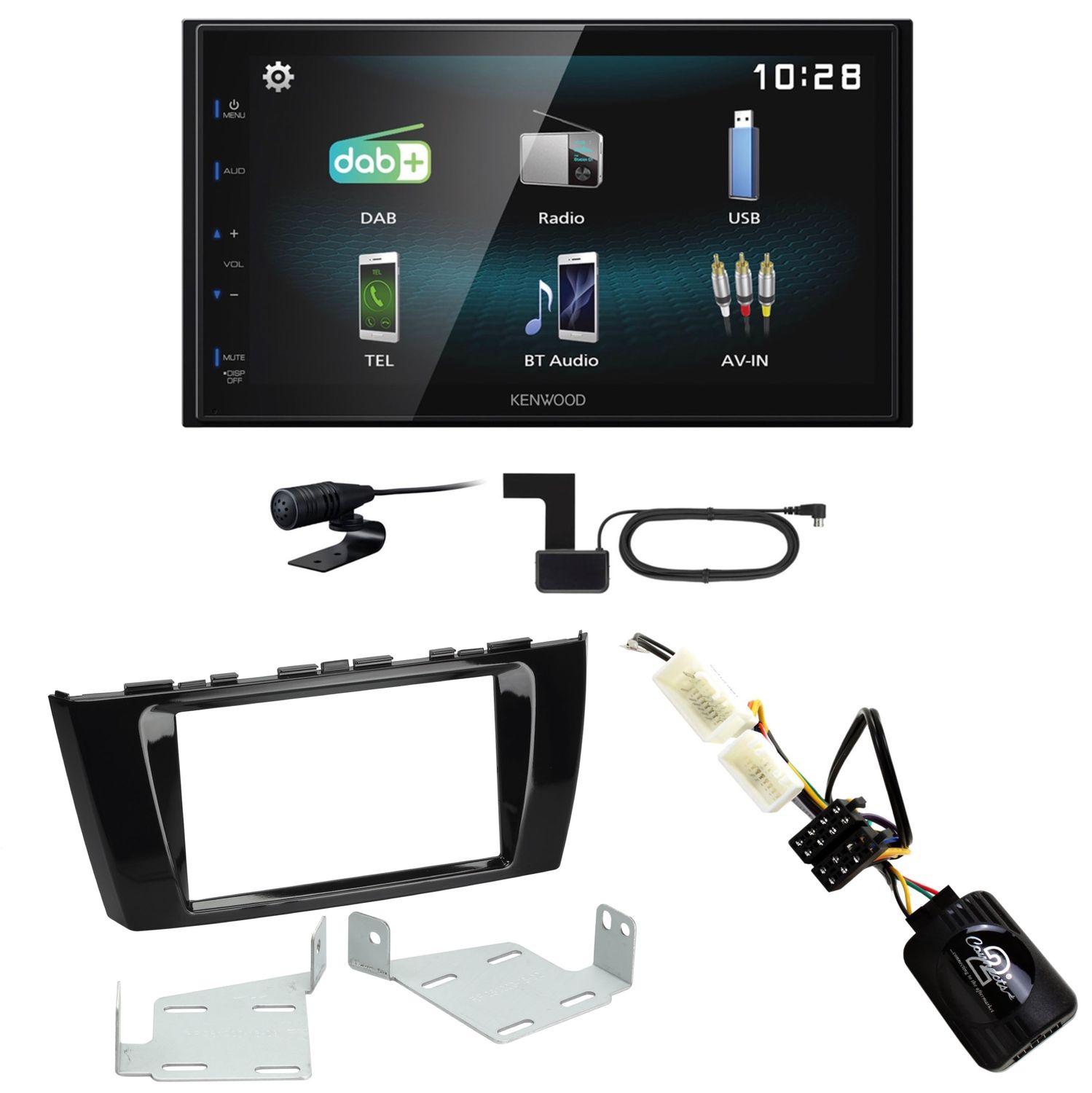 Kenwood DMX-125DAB USB Bluetooth MP3 DAB+ Einbauset für Mitsubishi Space Star