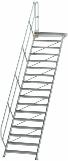 MUNK Aluminium-Treppe Plattform 45° 17 Stufen (600477)
