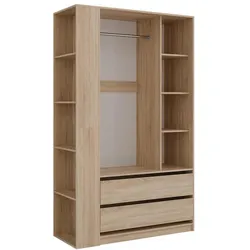 Vicco, Kleiderschrank, Kleiderschrank Elmo, Sonoma, 50 x 200 cm 2er Set (100 x 50 x 200 cm)
