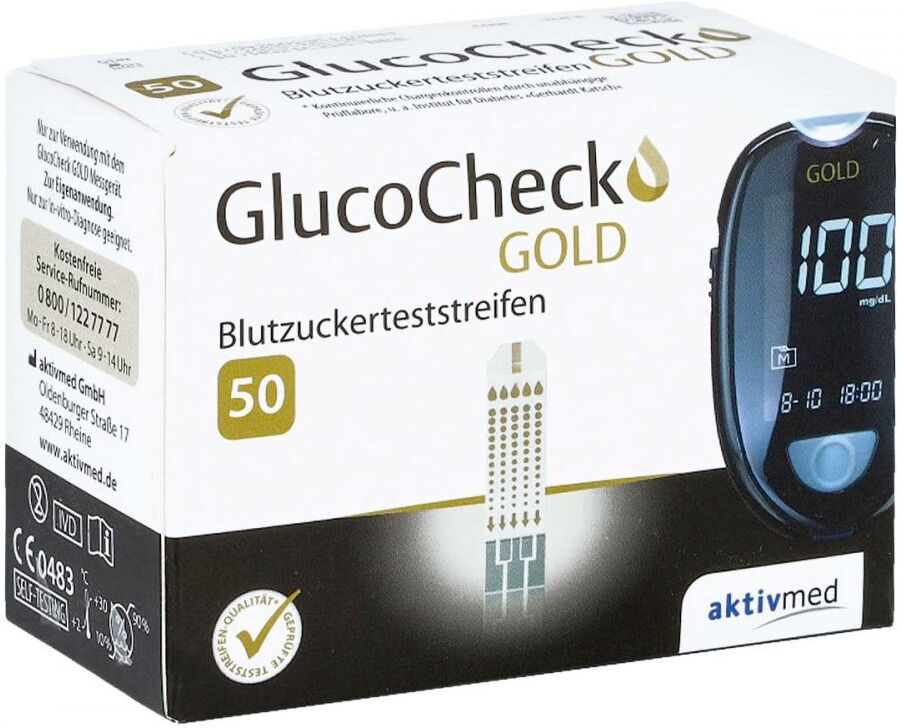 aktivmed Gluco Check Gold Blutzuckerteststreifen