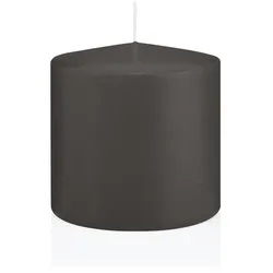 Wiedemann Kerzen Große Stumpenkerzen Grau Ø 98 x 100 mm, 6 Stück, 75 Brenndauer