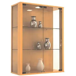 VCM Wandvitrine »Udina LED« braun, 60x80x25 cm