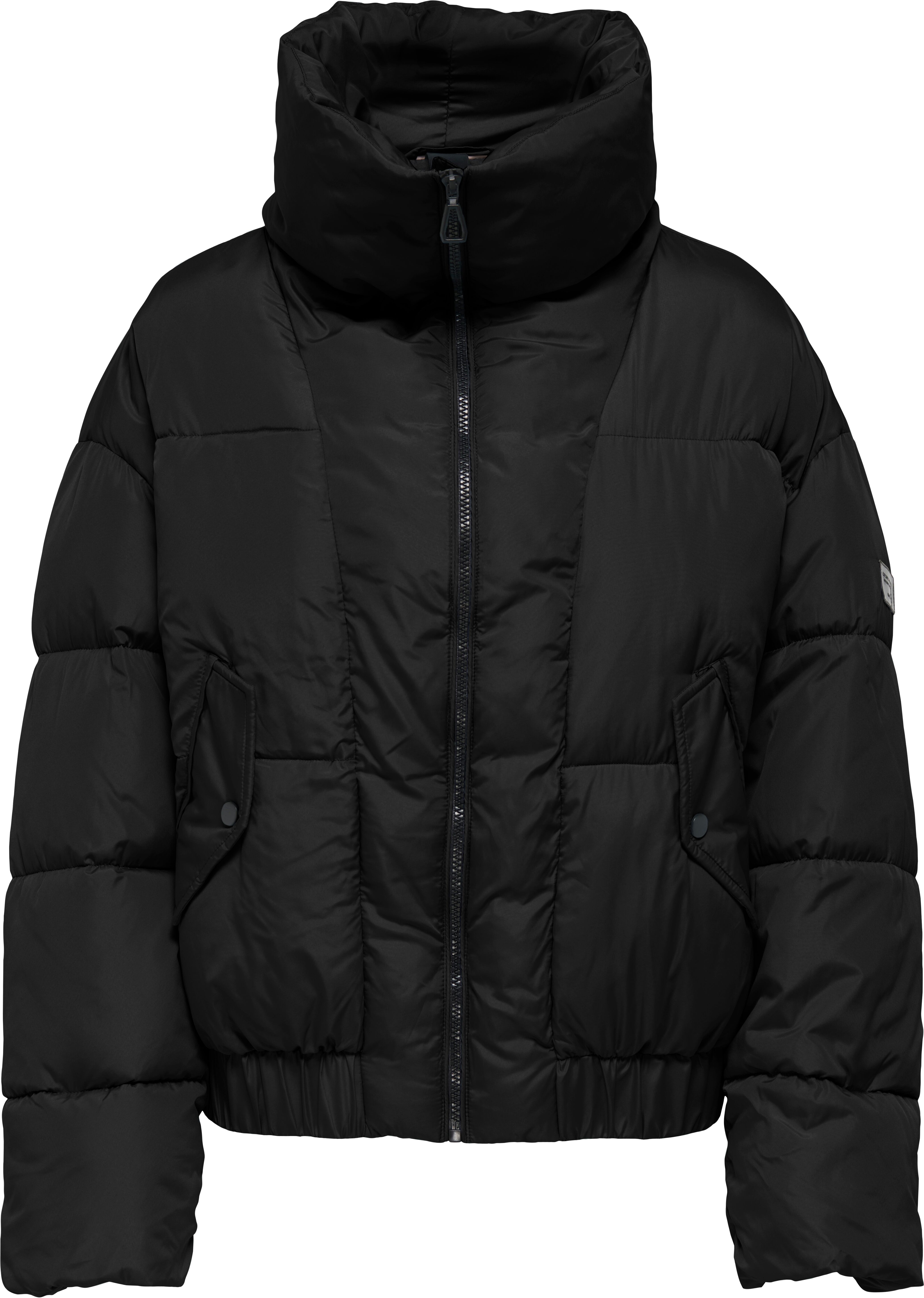 Steppjacke ONLY "ONLTAMARA LIFE OVERSIZED JACKET CC OTW", Damen, Gr. XS, schwarz, Web, Obermaterial: 100% Polyester, unifarben, regular fit, Jacken Steppjacke