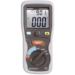 Voltcraft, Multimeter, Digitaler Erdungsprüfer (CAT III 600V, Hand-Multimeter)