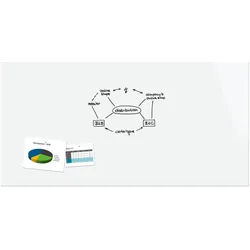 BE! Board, Pinnwand, Be!Board Glas-Magnettafel, (B)2.400 x (H)1.200 mm, weiá (Magnettafel)