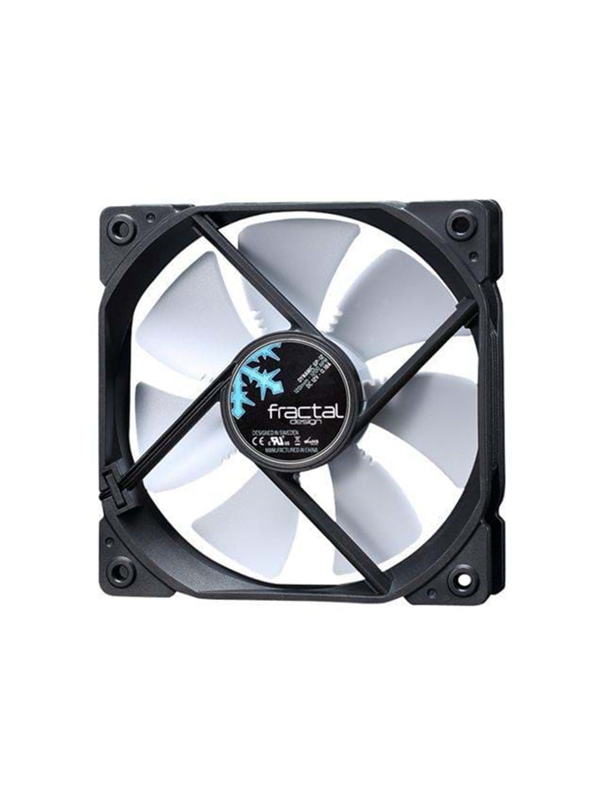 Fractal Design Fan Dynamic GP-14 - Gehäuselüfter - 140mm - Schwarz mit weißen Flügeln - 18 dBA