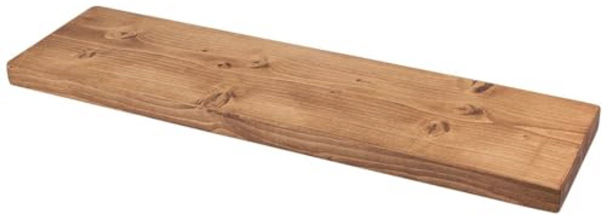 Rustiek zwevend wandrek van hergebruikt hout, 150 cm