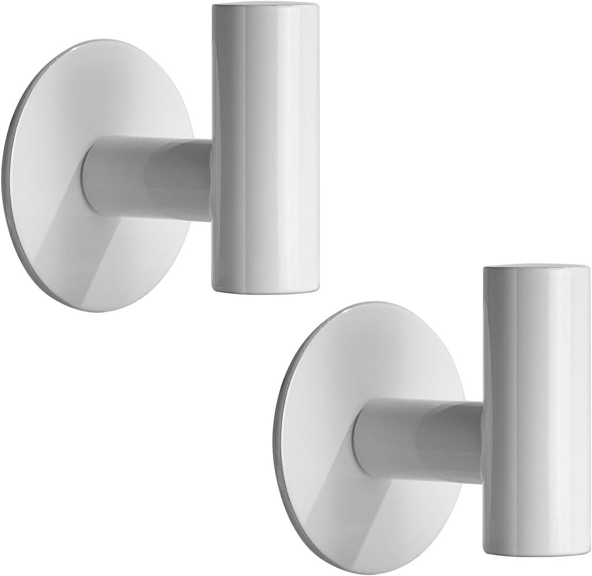 Set van 2 zelfklevende handdoekhaken van RVS voor badkamer en keuken