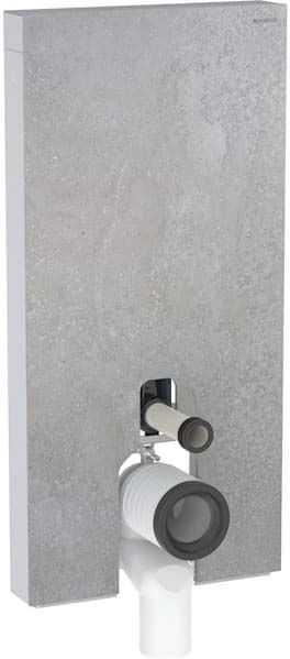 Geberit Monolith WC module 131203JV5 Hauteur 101cm, façade aspect béton, côté aluminium