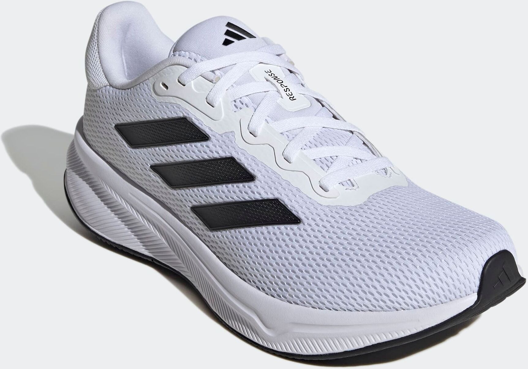 Laufschuh ADIDAS PERFORMANCE "RESPONSE", Herren, Gr. 46, schwarz-weiss (cloud weiß, core schwarz, cloud weiß), Synthetik, Textil, Schuhe Laufschuh cloud weiß, core schwarz, cloud weiß 46