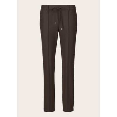 Stoffhose MADELEINE "Jogpants Stretchhose mit Tunnelzug", Damen, Gr. 42, Normal- und Kurzgrößen, braun, Modern, normal, Hosen Stoffhose, Stretchhose mit Tunnelzug