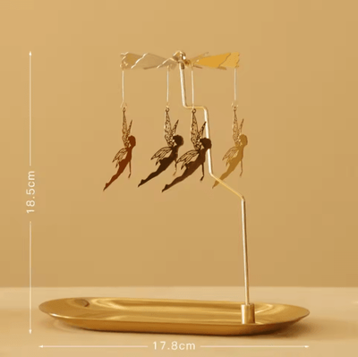 Inspire Picks Rotating Gold Tealight Candle Holder For Romantic Home & Wedding Decor without Tray 2