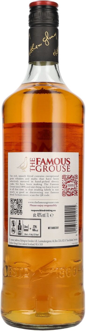 The Famous Grouse Blended Scotch Whisky 40% Vol. 1l