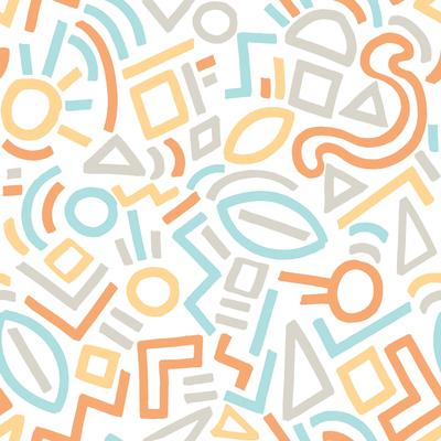 Aelfie Multi Doodle Abstract Peel & Stick Wallpaper