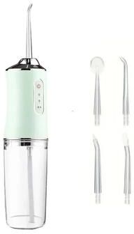 Inspired Living AquaPulse Portable Water Flosser For Teeth & Gums green