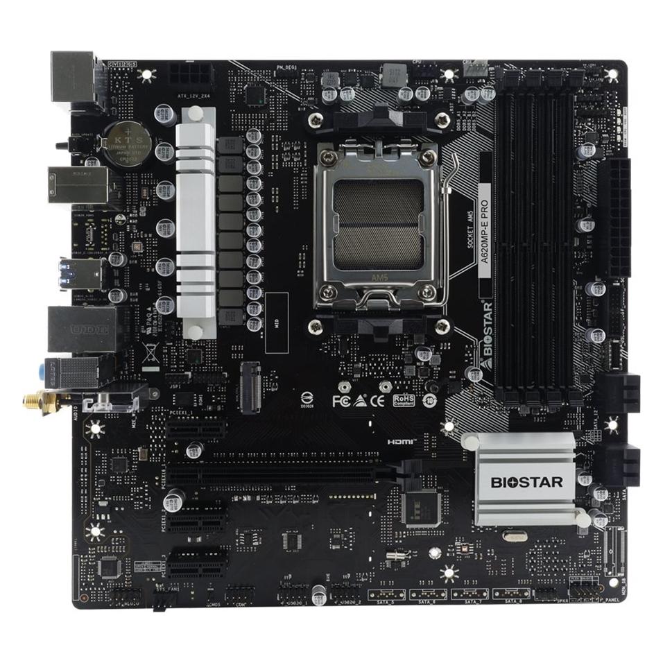 Biostar MB A620MP-E Pro (A620,AM5,mATX,AMD) (AM5, AMD A620, mATX) (A620MP-E PRO)