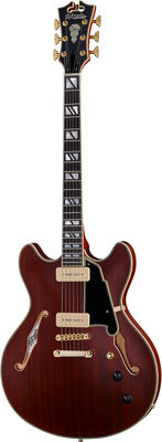 DAngelico Deluxe DC Satin Trans Wine Satin Trans Wine
