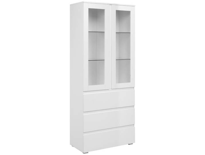 Vitrine Capetown Weiß HG B: 80 cm