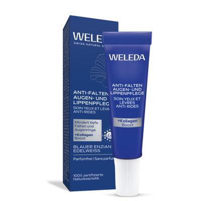 Weleda Anti-Falten Aug.&Lippenpfl.bl.Enz.&Edelwei. 10 ml Creme
