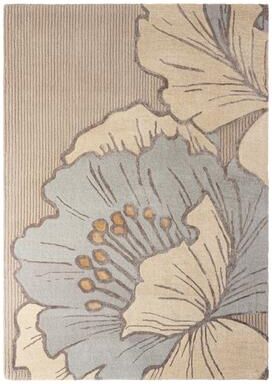 NICOLE MILLER NEW YORK Flora Grandeur Bloom Handcrafted Wool Area Rug