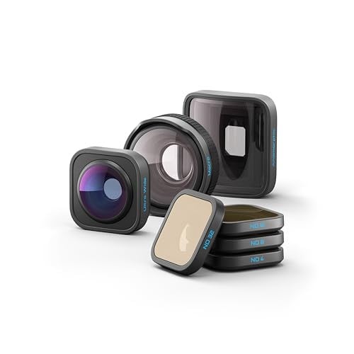 GoPro HB-serie lenscollectie voor HERO13 Black, zwart, inclusief ultragroothoeklens, macrolens, anamorfische lens, ND-filter 4-pack en koffer