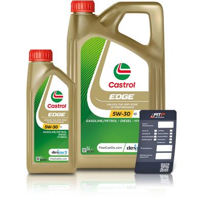 Castrol 6 L EDGE 5W-30 C3 + Ölwechsel-Anhänger [Hersteller-Nr. 15F7EC]