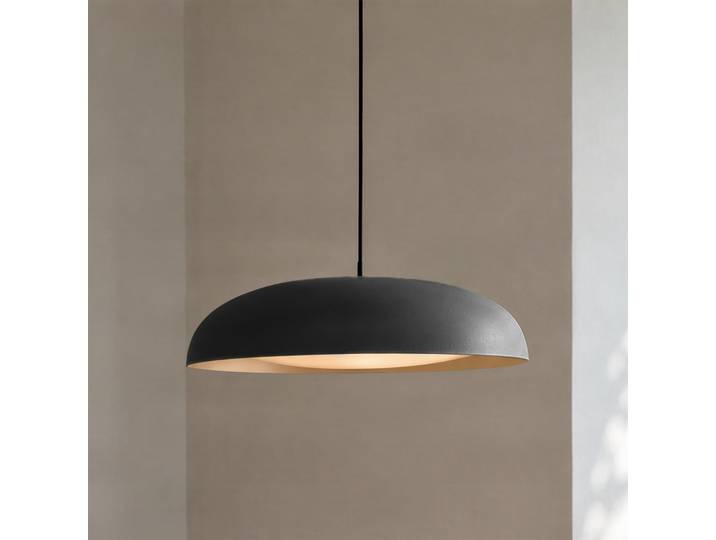 Suspension LED Florie, noire, métal, Ø 40 cm - Lindby - Salle à manger - Moderne - À ampoule unique