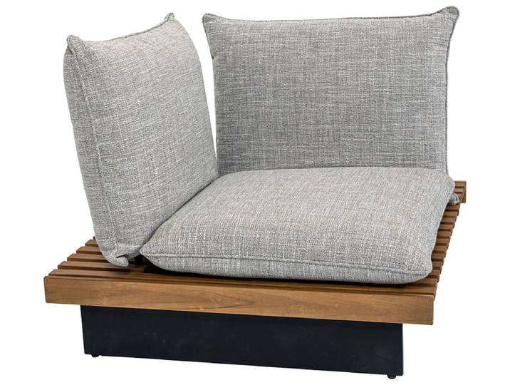 Rechtes Garteneckteil BALI Massives Holz natürliches holz