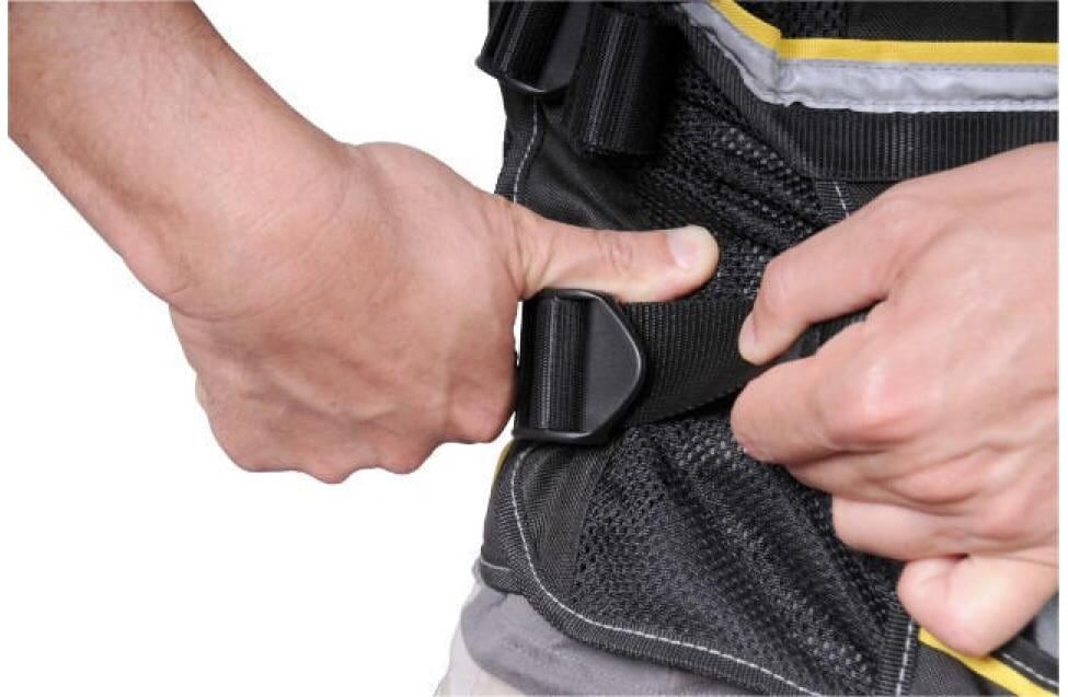 Schutzweste STANLEY "Fatmax", bunt (schwarz, grau, gelb), Materialmix, Protektoren, Schutzweste schwarz, grau, gelb Einheitsgröße