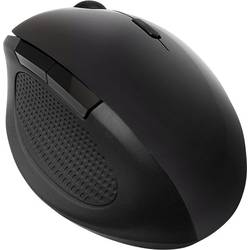 LogiLink ID0139 Ergonomische Maus Funk Optisch Schwarz 6 Tasten 1600 dpi Ergonomisch