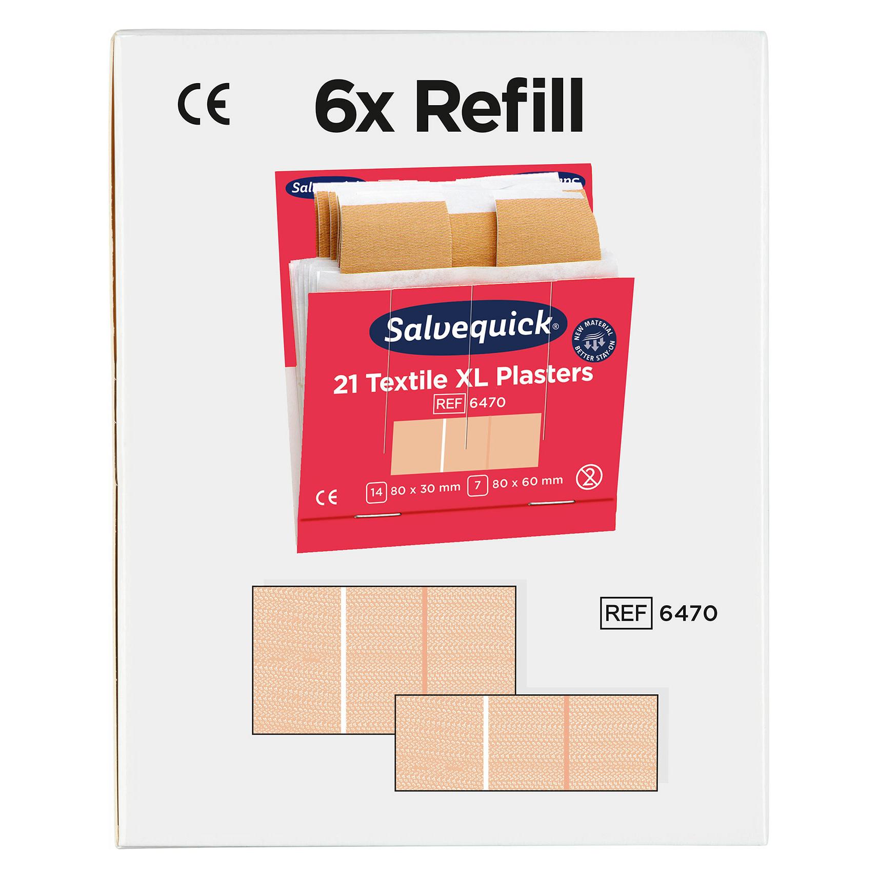 Söhngen Refill für SALVEQUICK, elastische Pflaster-Abschnitte je 21 Stk, VE à 6 Stk (21x) (6470)