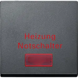 Merten MEG3327-0414 Wippe für Heizungs-Notschalter, anthrazit, System M MEG33270414