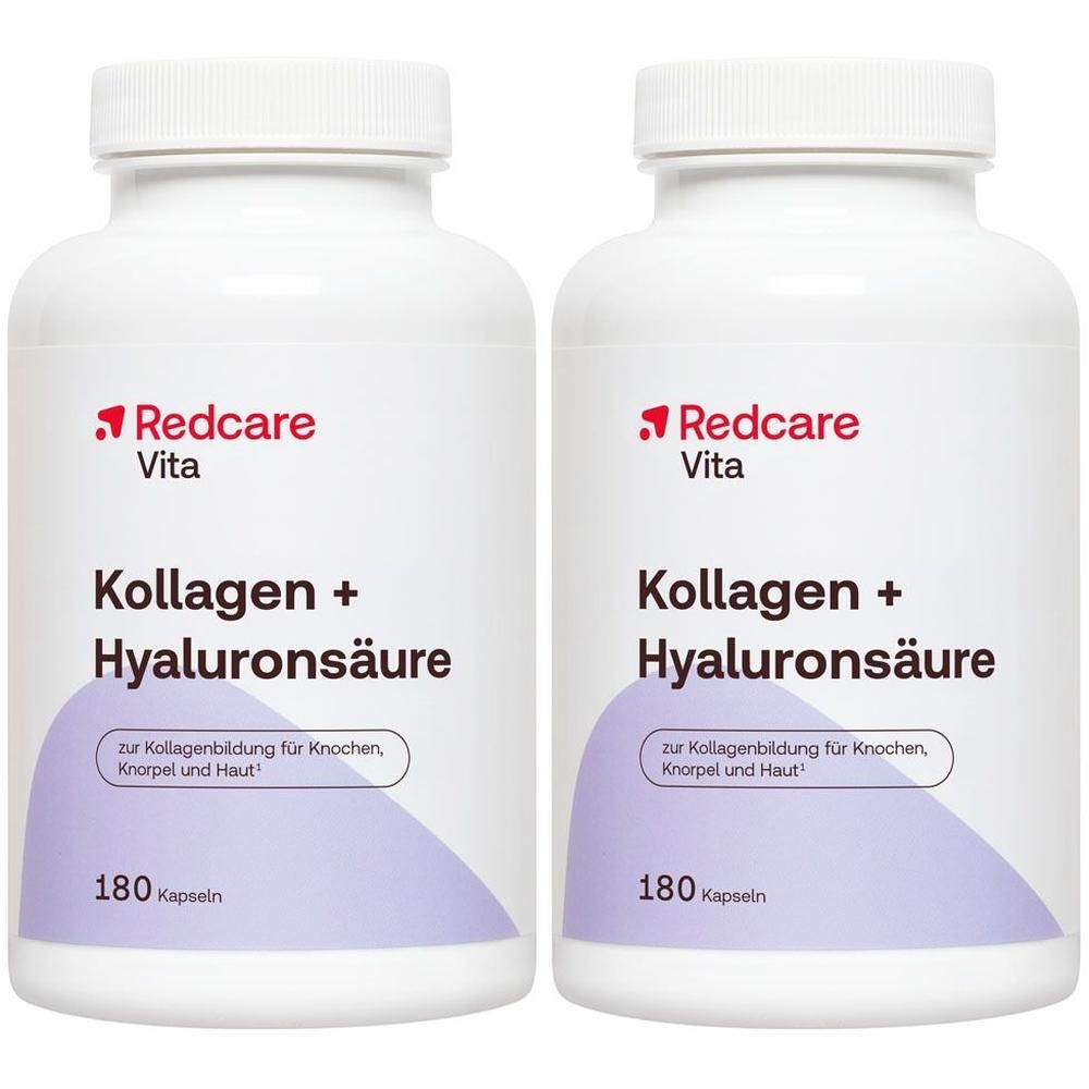 Doppelpack Redcare Kollagen + Hyaluronsäure 2x123 g Kapseln