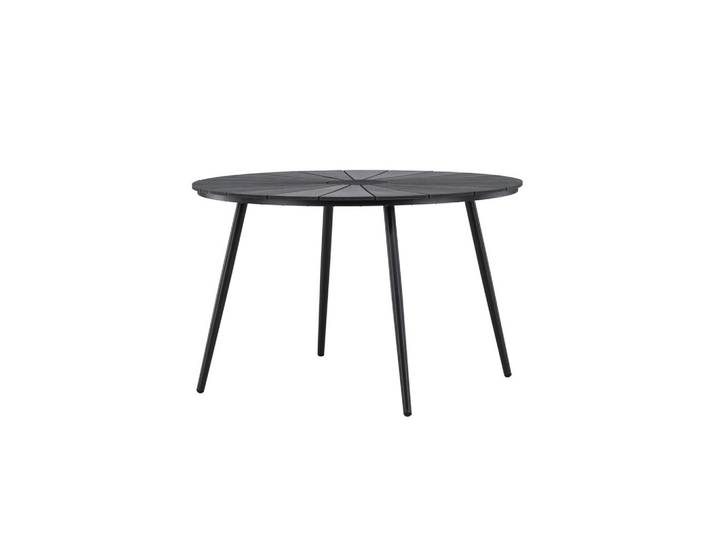 Gardenson Gartentisch, Schwarz, Metall, Kunststoff, rund, rund, 74 cm, rostfrei, Gartenmöbel, Gartentische, Gartentische