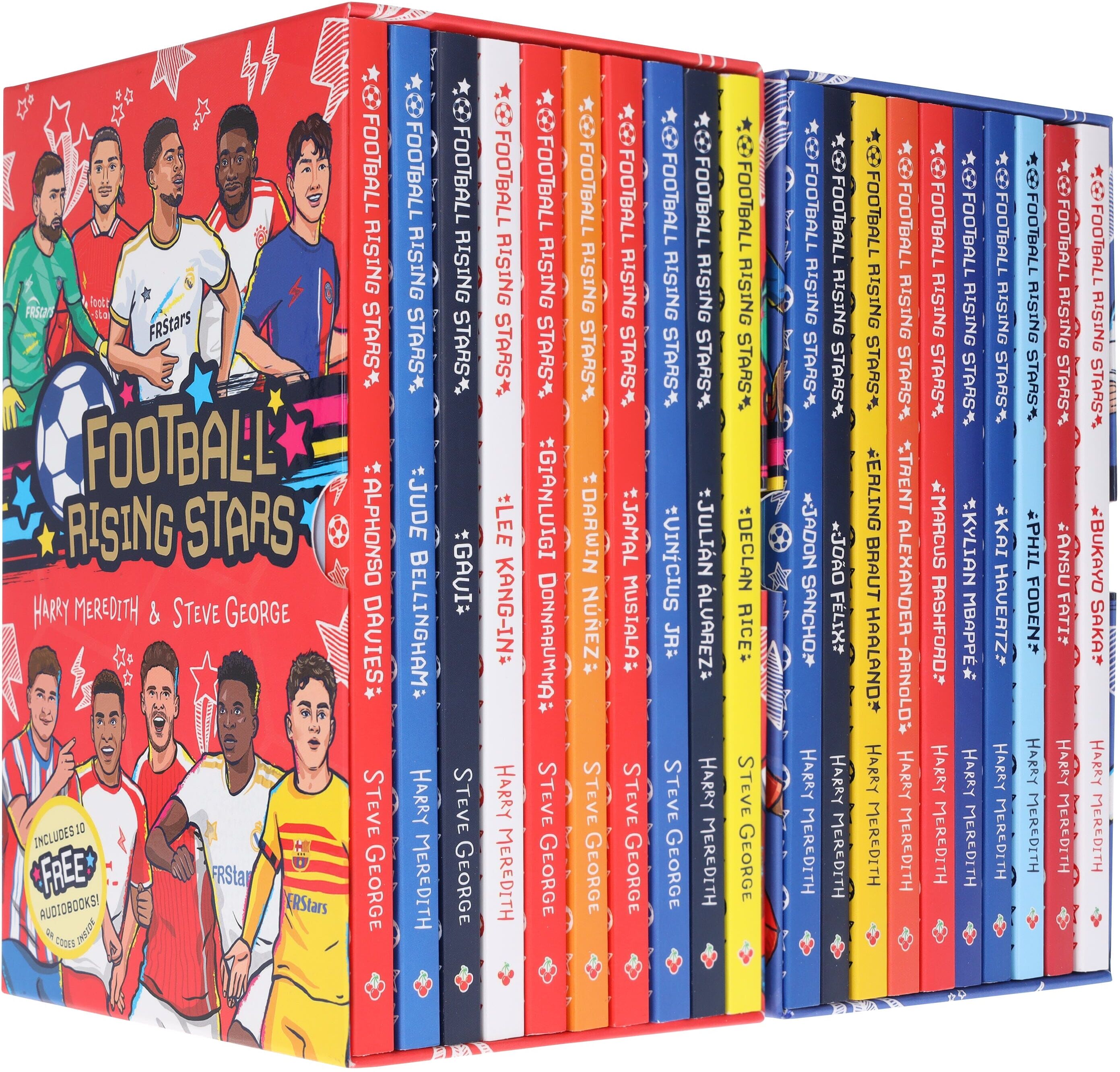 Football Rising Stars (Series 1-2): by Harry Meredith & Steve George 20 Books Collection Box Set - Ages 7-9 - Paperback Sweet Cherry Publishing