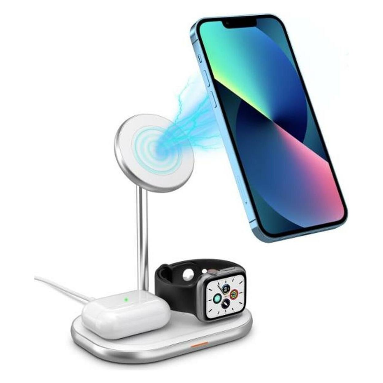 Energizer Kabellose Ladestation Mag Safe 15 W hohe Qualität Aluminium Airpods iwatch ultra schnelles Aufladen (15 W) (WCP-303)