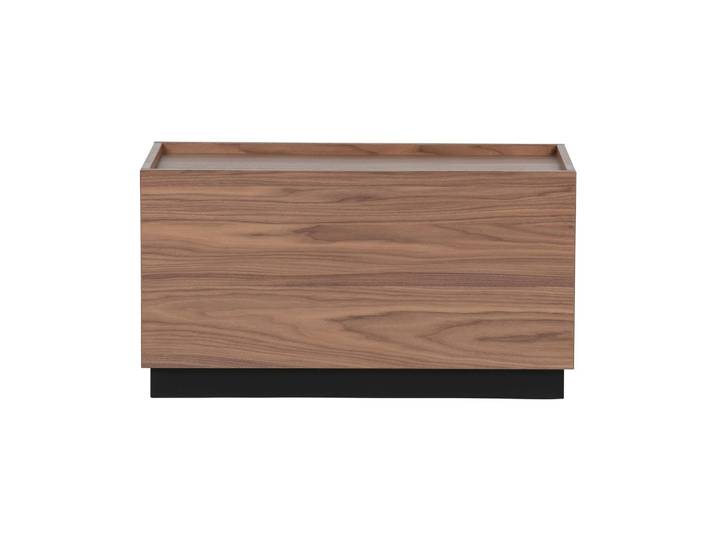 Petite table basse placage en bois de noyer Block