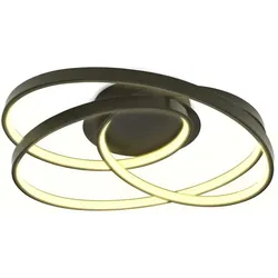 B.K.Licht, Deckenleuchte, LED Deckenleuchte, schwarz, LED/35W (4600 lm)