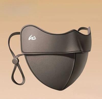 Uplift Picks Womens Windproof Warm Face Mask With Ear Hooks Thick 3D Nylon Design brown