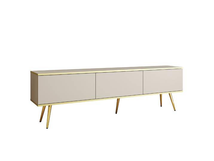 TV-Lowboard – ORO – 175 cm – Mit Füßen – Beige