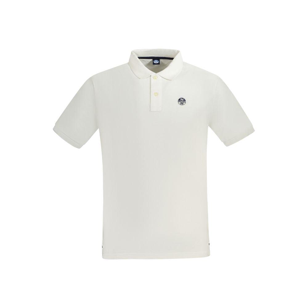 North Sails Bianco Katoenen Heren Polo
