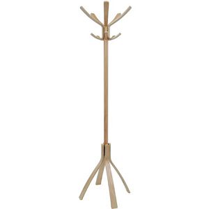 Alba Garderobenständer Cafe, PMCAFE C, braun, mit 10 Haken, aus Holz, 176 x 55 cm