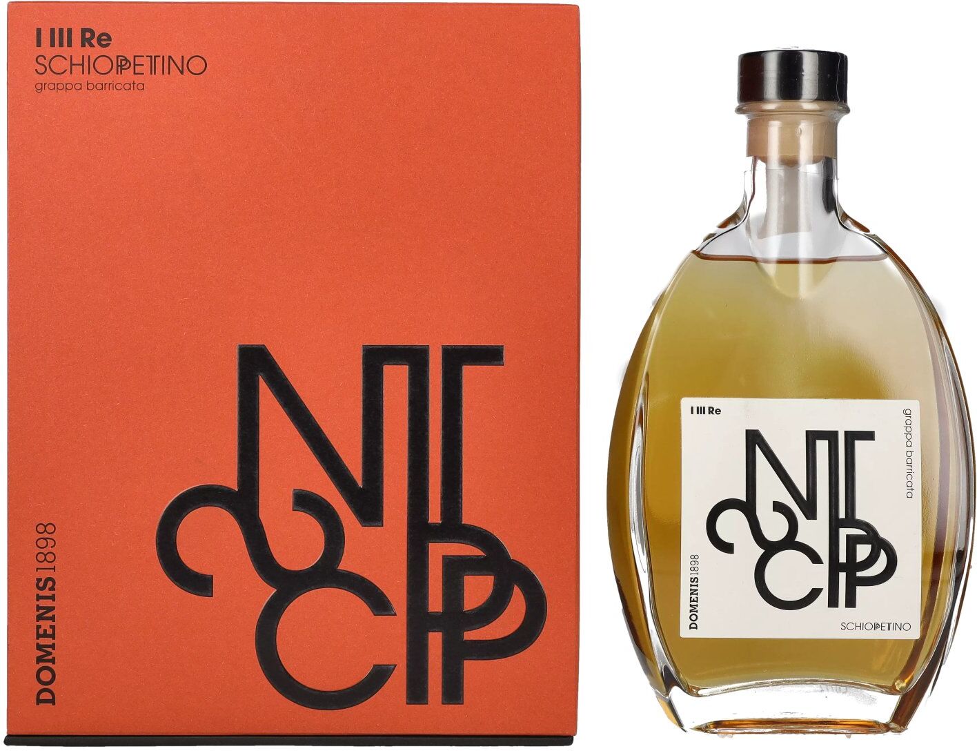 Domenis 1898 I III RE SCHIOPPETTINO grappa invecchiata barricata 40% Vol. 0,7l in Geschenkbox