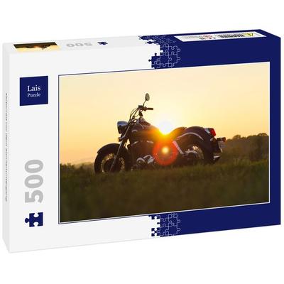Lais Puzzle Motorrad vor dem Sonnenuntergang 500 Teile