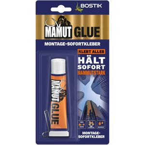 Bostik Montagekleber Mamut Glue, für außen, 38g, Baukleber, extra stark & schnellhaftend, weiß
