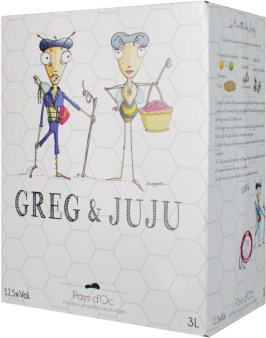 BIB 3L- Greg & Juju 2025 -  Domaines Robert Vic Preignes le Vieux - Pays d'Oc - Roséwein - 3L Languedoc Roussillon