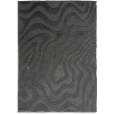 Teppich "Blaze 251", anthrazit, B:200cm H:28mm L:300cm, Polyester, SCHÖNER WOHNEN-KOLLEKTION, Teppiche, Teppich, Indoor, pflegeleicht, verschiedene Formen, Hoch Tief Struktur